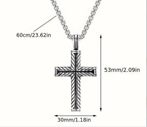 Mens Punk Pendant Cross