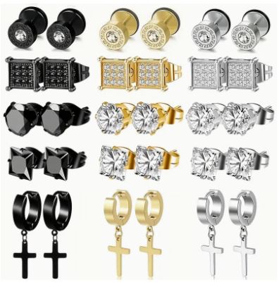 Stainless Steel Earrings For Men