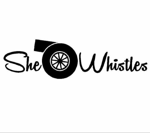 She Whistles Decal