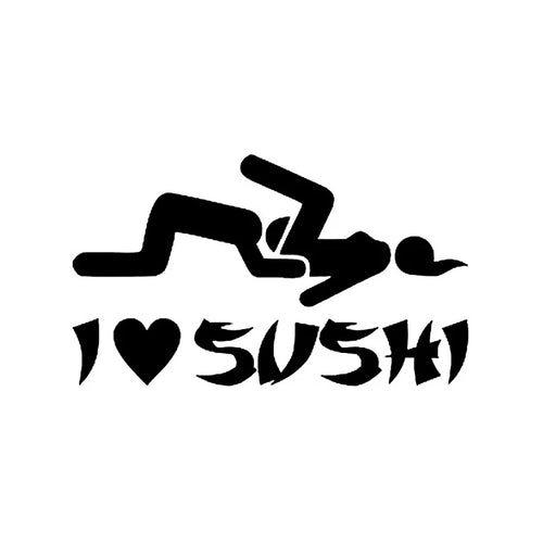 I Love Sushi Decal