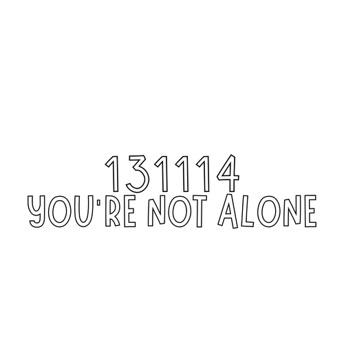 131114 - You're Not Alone Decal