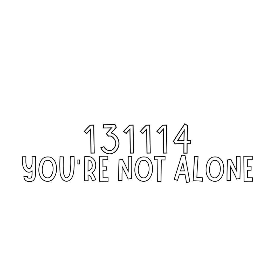 131114 - You're Not Alone Decal