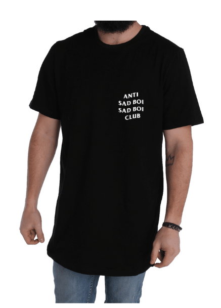 Anti Sad Boi Tall Tee - Funsize Industries