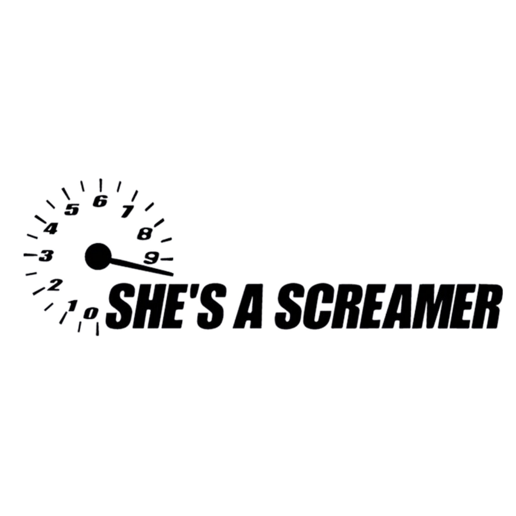 She's a Screamer Decal